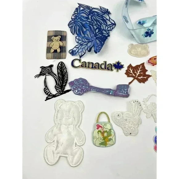20 PC Assorted Sewing Applique Patches Iron on Sew On NEW Mixed Vintage - Picture 4 of 6